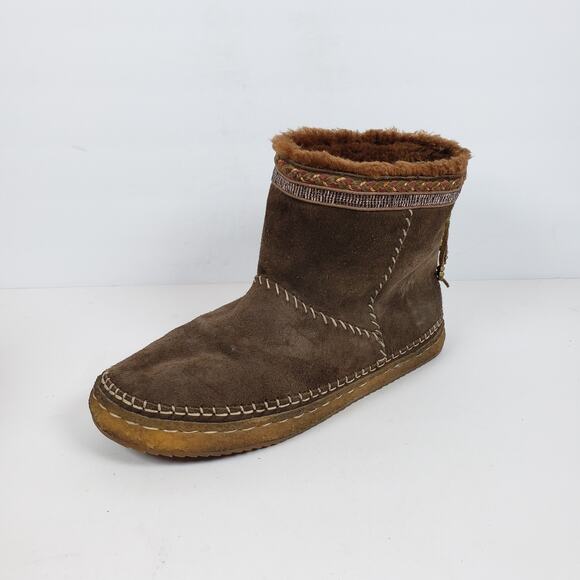 Laidback London Nyali Womens Sz EU 41 US 10 Brown Warm Winter Ankle Booties Boot - Picture 2 of 13